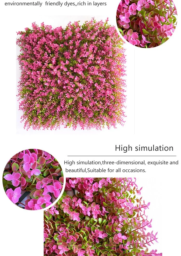 B2b Artificial Plant Wall Solutions Customizable Artificial Flower Simulation Lawn